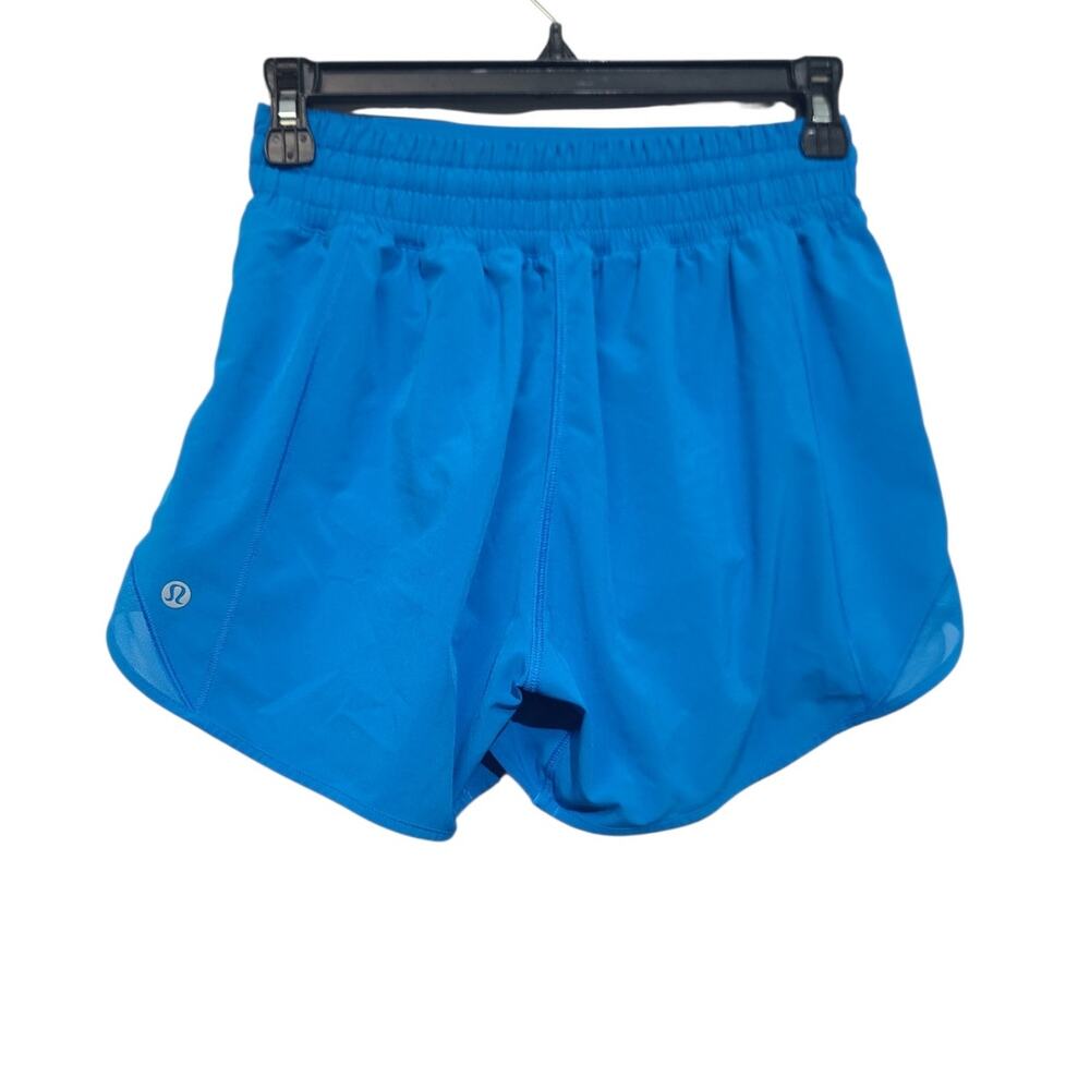 Lululemon Hotty Hot High-Rise Lined Short 4" Poolside Blue Size 4 - Picture 2 of 4